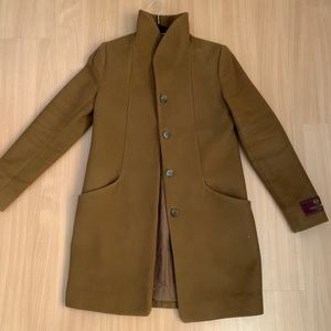Aritzia Wilfred Cocoon Coat Cigar XS